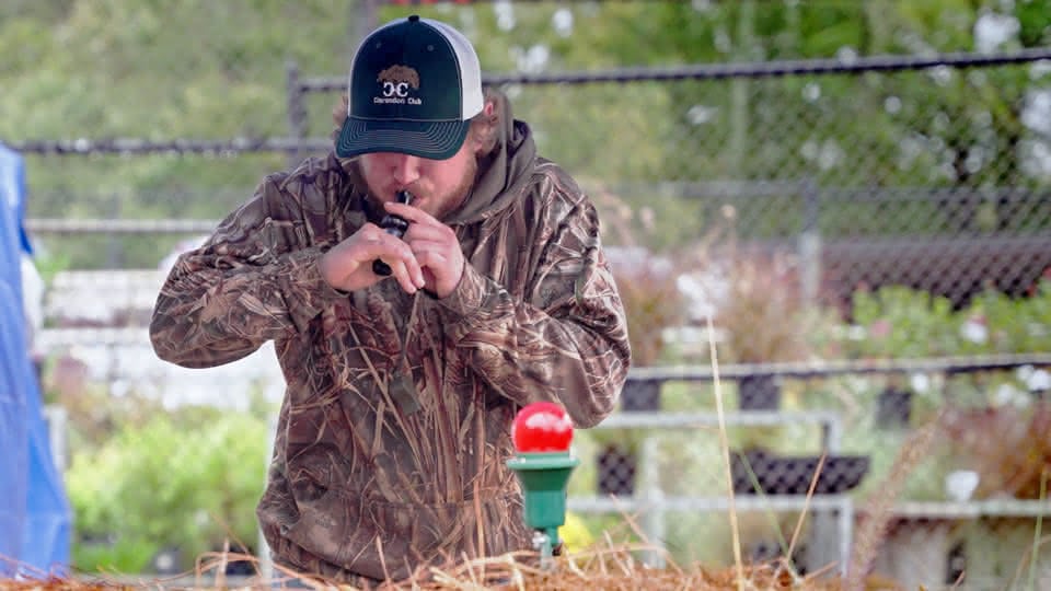 Duck calling demonstration